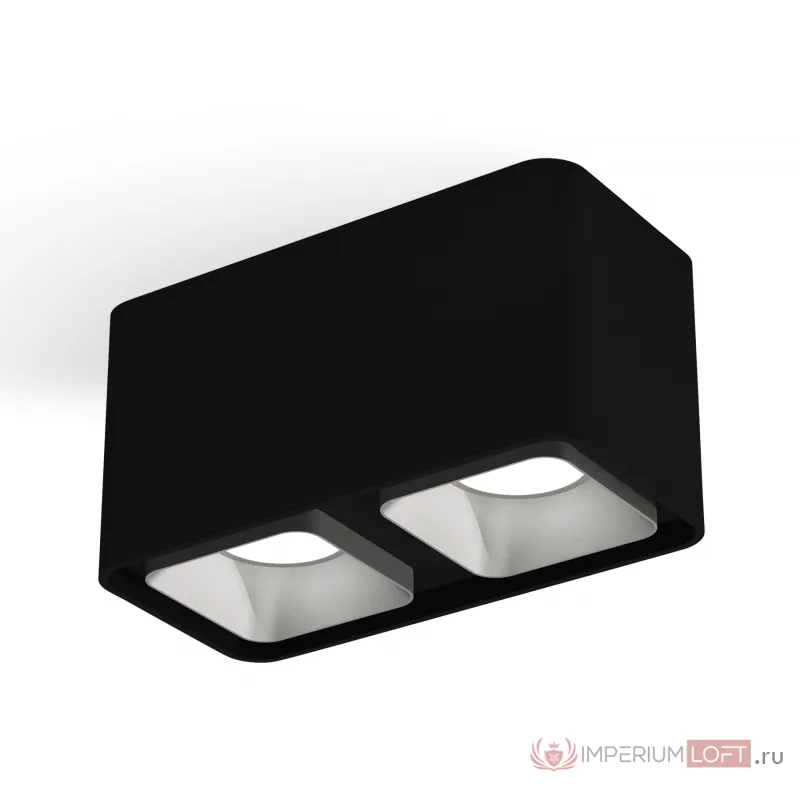 Комплект накладного светильника XS7851003 SBK/SSL черный песок/серебро песок MR16 GU5.3 (C7851, N7703) от NovaLamp