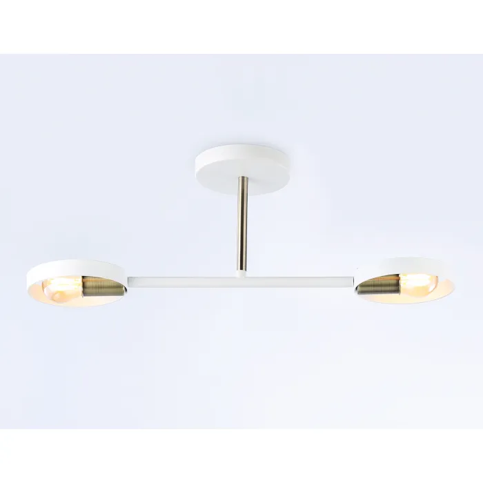 Подвесной светильник со сменной лампой TR8222/2 WH/SB белый/бронза E27/2 max 40W 510*165*190 от NovaLamp