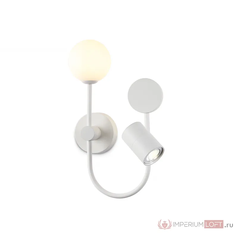 Настенный светодиодный светильник со сменной лампой FL66388/3 WH белый 4W 4200K+G9+GU10 378*200*100 от NovaLamp