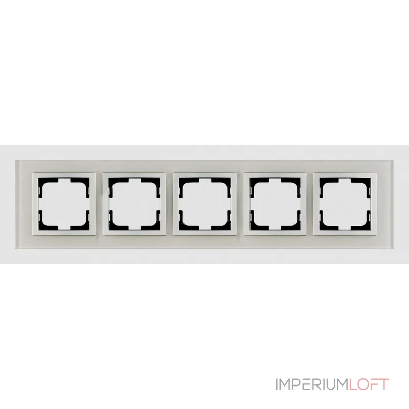 Рамка на 5 постов Mono Electric Style Glass 107-710000-164