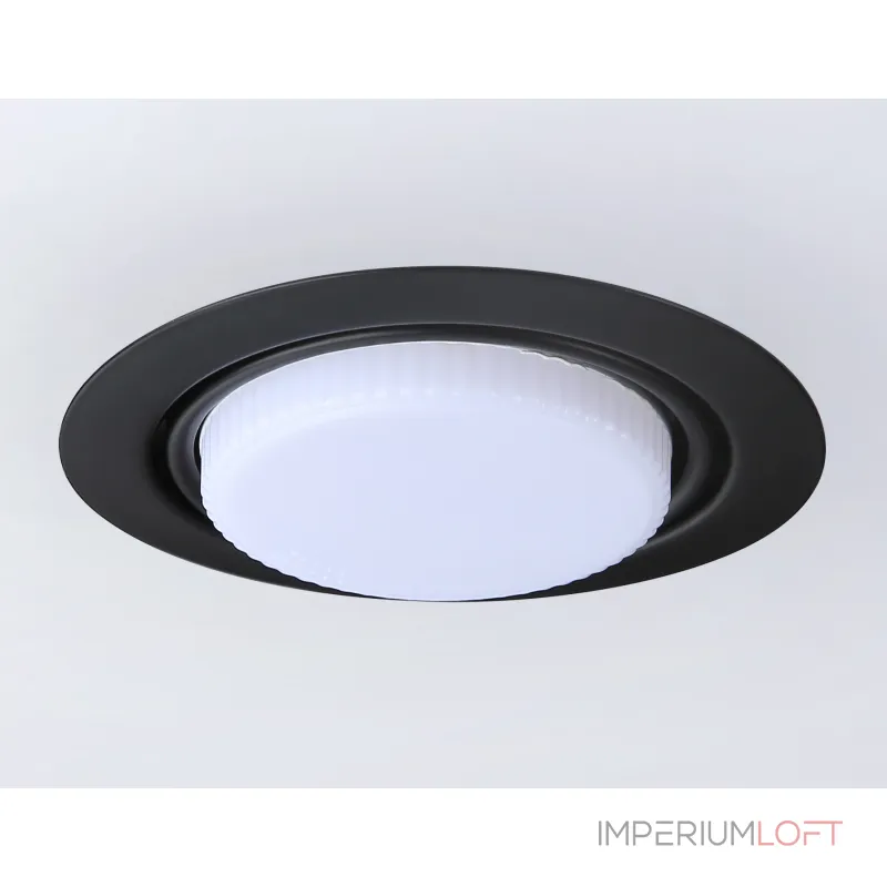 Светильник встраиваемый G10123 BK черный GX53 max 12W D120*48 от NovaLamp