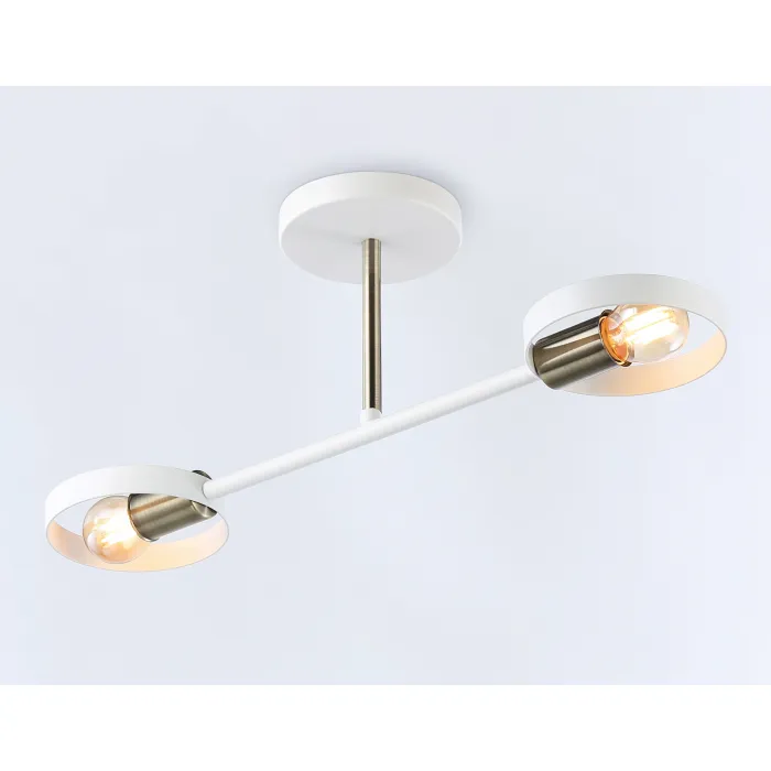 Подвесной светильник со сменной лампой TR8222/2 WH/SB белый/бронза E27/2 max 40W 510*165*190 от NovaLamp