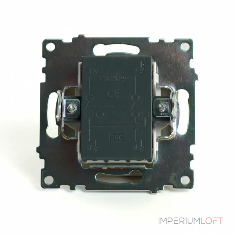 Выключатель одноклавишный без рамки Stekker Катрин 49221 от ImperiumLoft Выключатель одноклавишный без рамки Stekker Катрин 49221 от ImperiumLoft