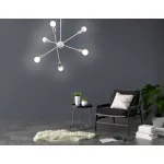Подвесной светильник в стиле лофт TR80432/6 WH/GD белый/золото E27/6 max 60W D950*730 от NovaLamp