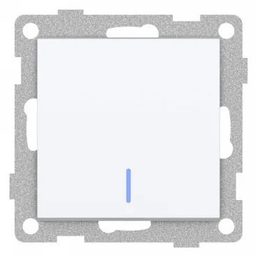 Выключатель сенсорый одноклавишный с подсветкой без рамки Gusi Electric UGRA С11В18-001