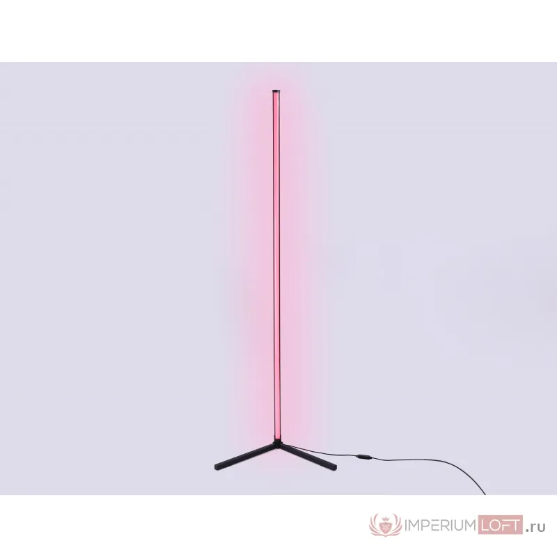Светильник светодиодный напольный RGB с пультом FL8027 BK черный LED 20W RGB D32*1650 (ПДУ РАДИО 2.4G) от NovaLamp