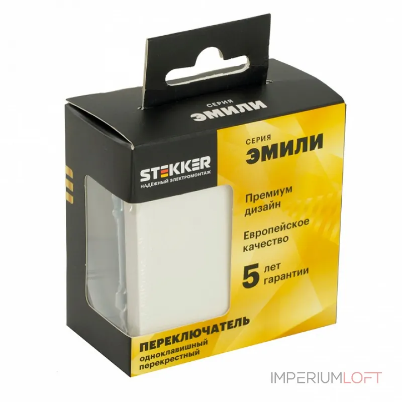 Выключатель одноклавишный без рамки Stekker RSW10-5110-01 49871 Выключатель одноклавишный без рамки Stekker RSW10-5110-01 49871