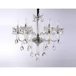 Подвесная люстра с хрусталем TR4900/6 CH/CL хром/прозрачный E14/6 max 40W D663*598 от NovaLamp