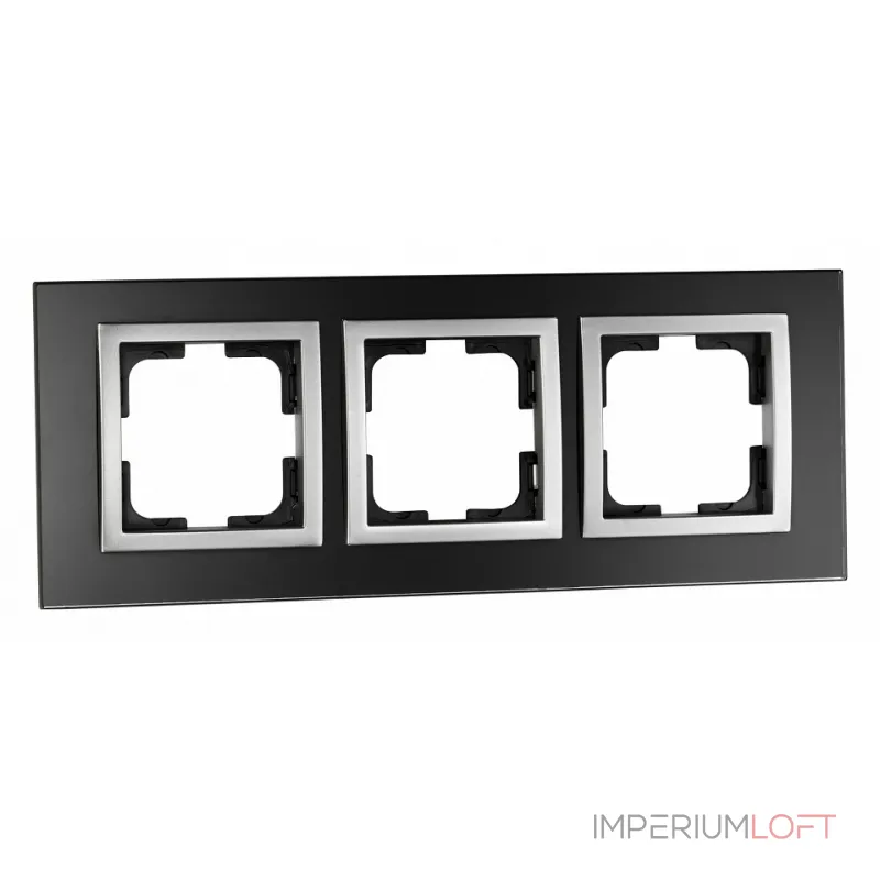 Рамка на 3 поста Mono Electric Style Glass 107-720000-162 Рамка на 3 поста Mono Electric Style Glass 107-720000-162