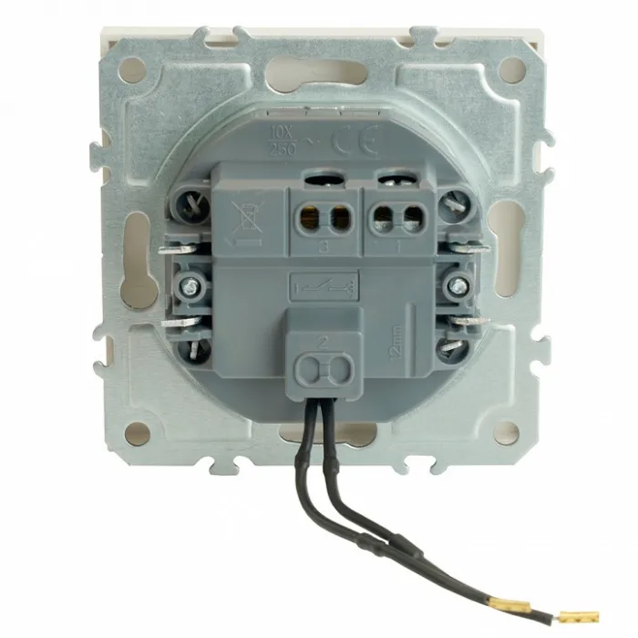 Выключатель одноклавишный с подсветкой без рамки Stekker RSW10-5101-01 49863 от ImperiumLoft