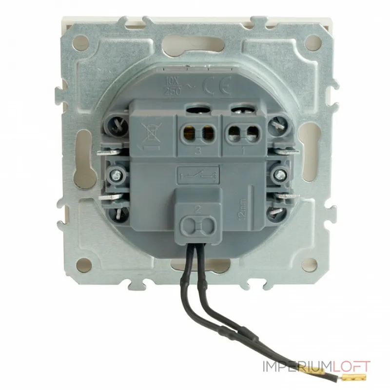 Выключатель одноклавишный с подсветкой без рамки Stekker RSW10-5101-01 49863 Выключатель одноклавишный с подсветкой без рамки Stekker RSW10-5101-01 49863