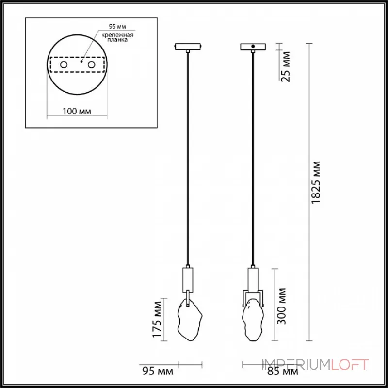 Подвесной светильник Odeon Light Lia 6696/5L