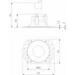 Встраиваемый светильник Elektrostandard Renzo a067528