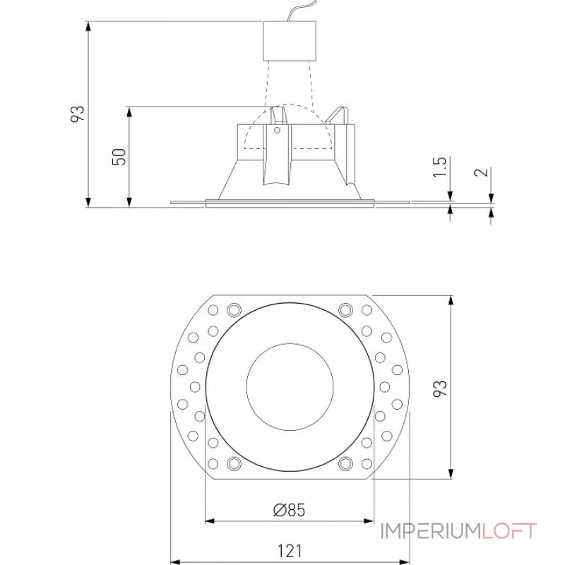 Встраиваемый светильник Elektrostandard Renzo a067528
