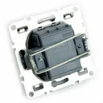 Выключатель одноклавишный с подсветкой без рамки Stekker Эрна 49146 от ImperiumLoft