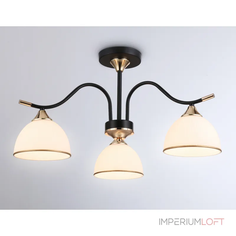 Подвесной светильник TR3161/3 BK/FGD черный/золото E27/3 max 60W D580*300 от NovaLamp