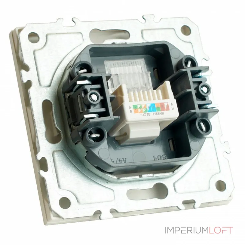 Розетка Ethernet RJ-45 без рамки Stekker RST00-5117-01 49873 Розетка Ethernet RJ-45 без рамки Stekker RST00-5117-01 49873