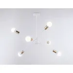 Подвесной светильник в стиле лофт TR80432/6 WH/GD белый/золото E27/6 max 60W D950*730 от NovaLamp