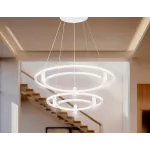 Светильник подвесной светодиодный FL5542/2+6 WH белый 90W 3000K/4200K/6400K D600/400*1300 (без ПДУ) от NovaLamp