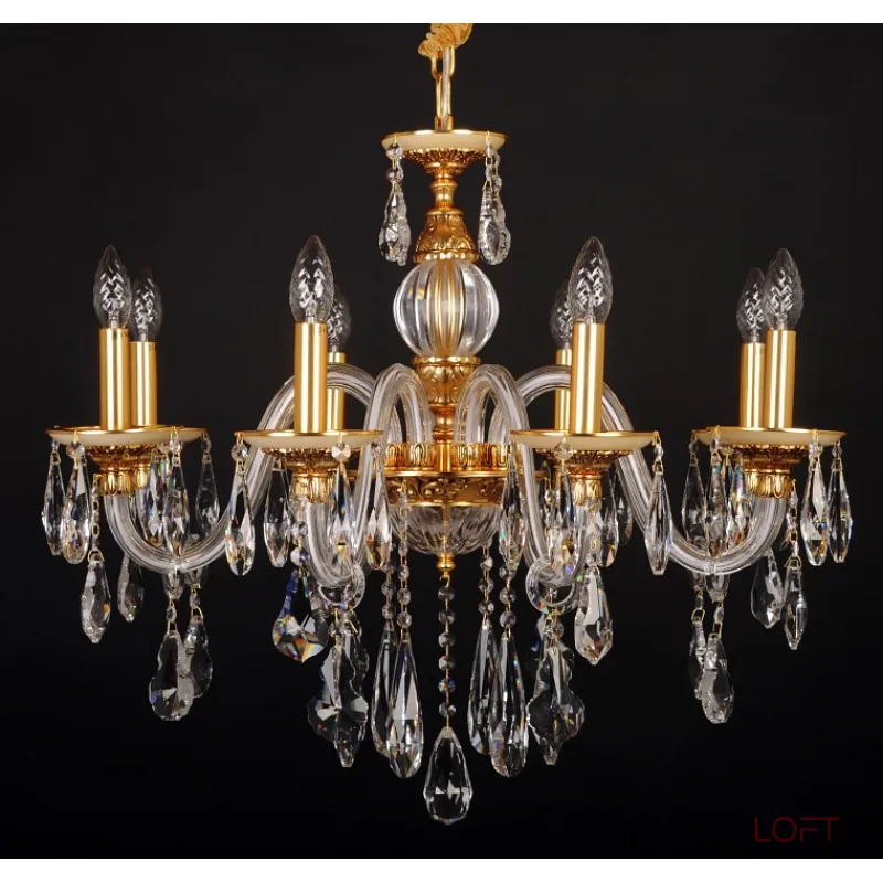 Подвесная люстра Abrasax Tina 3119/8GO Подвесная люстра Abrasax Tina 3119/8GO