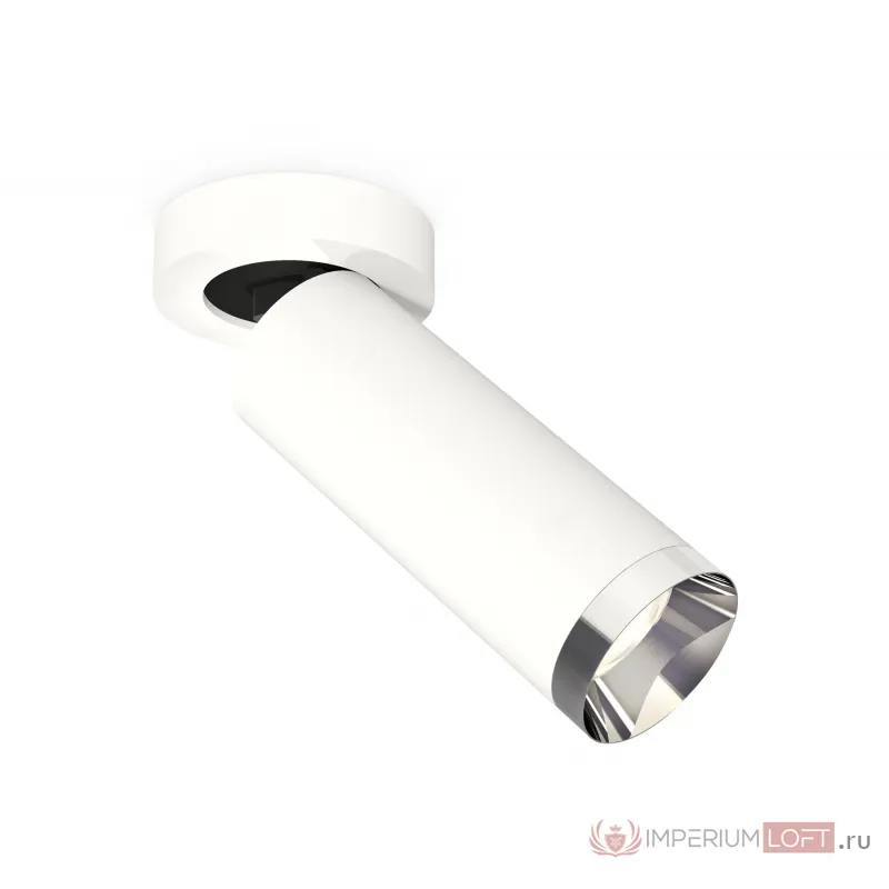 Комплект накладного поворотного светильника XM6342202 SWH/PSL белый песок/серебро полированное MR16 GU5.3 (A2228, C6342, N6132) от NovaLamp
