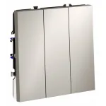 Выключатель трехклавишный без рамки Voltum S70 VLS030103 от ImperiumLoft