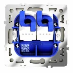 Розетка двойная Ethernet RJ-45 без рамки Voltum S70 VLS060204 от ImperiumLoft