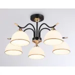Подвесной светильник TR3162/5 BK/FGD черный/золото E27/5 max 60W D580*300 от NovaLamp
