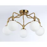 Подвесная люстра TR3212/5 GD/FR золото/белый матовый E27*5 max 40W D560*302 от NovaLamp