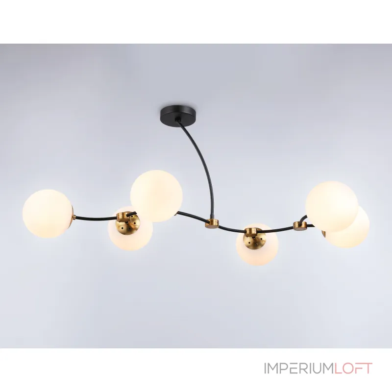 Подвесной светильник TR2555/6 BK/SB черный/бронза E27/6 max 60W 1160*600*450 от NovaLamp