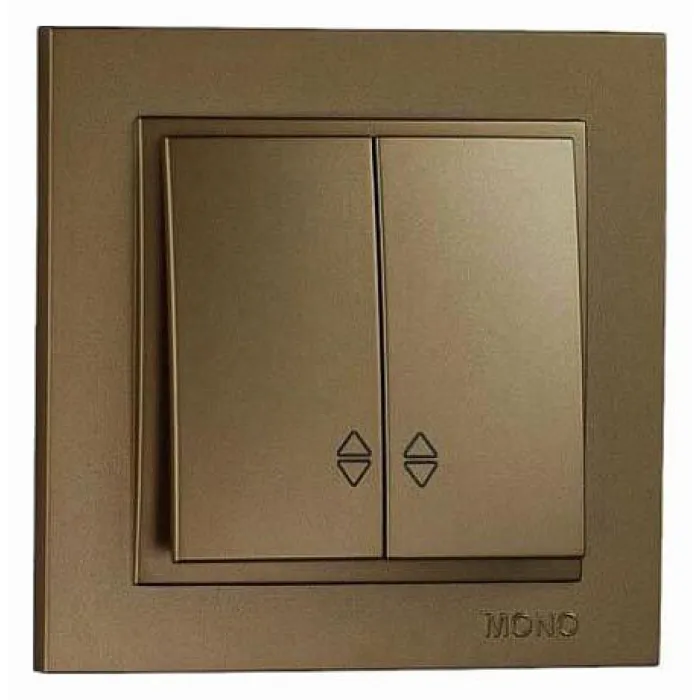 Выключатель проходной двухклавишный Mono Electric Despina 102-232323-111 от ImperiumLoft
