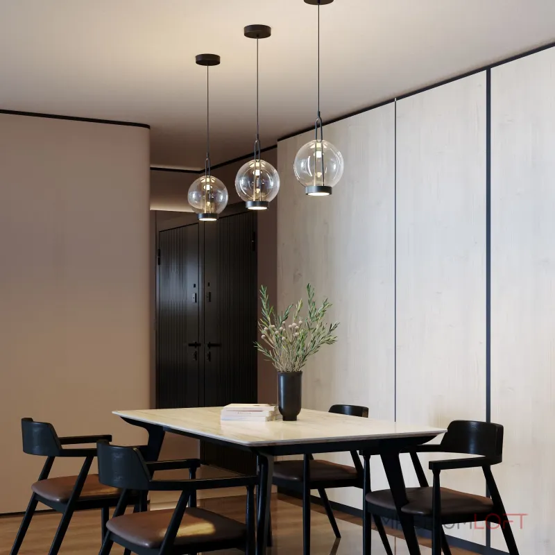 Подвесной светильник Eurosvet Frasco 50267/1 LED черный от ImperiumLoft