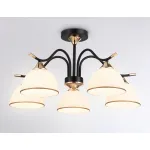 Подвесной светильник TR3162/5 BK/FGD черный/золото E27/5 max 60W D580*300 от NovaLamp