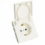 Розетка без заземления и со шторкой без рамки с крышкой Stekker RST16-5112-01 49881 от ImperiumLoft