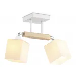 Подвесной светильник TR9511/2 WH/CH/FR белый/хром/белый матовый E27*2 max 40W 517*100*246 от NovaLamp