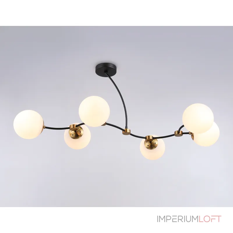 Подвесной светильник TR2555/6 BK/SB черный/бронза E27/6 max 60W 1160*600*450 от NovaLamp