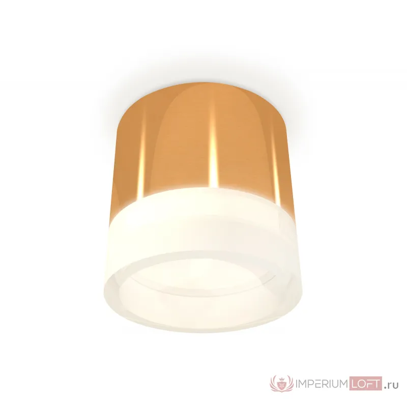 Комплект накладного светильника с акрилом XS8121010 PYG/FR золото желтое полированное/белый матовый GX53 (C8121, N8401) от NovaLamp