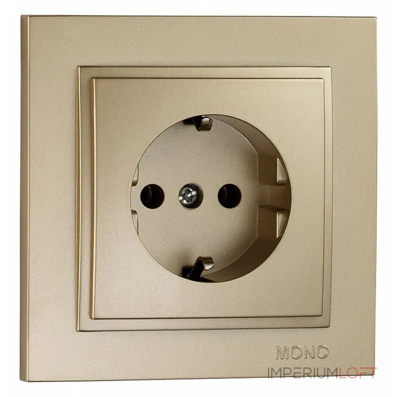 Розетка с заземлением Mono Electric Despina 102-222221-117