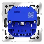 Розетка с заземлением и со шторкой и 2хUSB type A и C без рамки Voltum S70 VLS040508 от ImperiumLoft