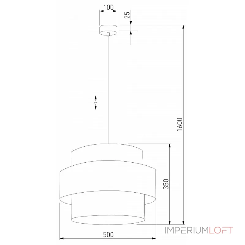 Подвесной светильник TK Lighting Calisto Black 4999