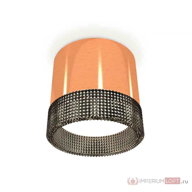 Комплект накладного светильника с композитным хрусталем XS8122021 PPG/BK золото розовое полированное/тонированный GX53 (C8122, N8484) от NovaLamp