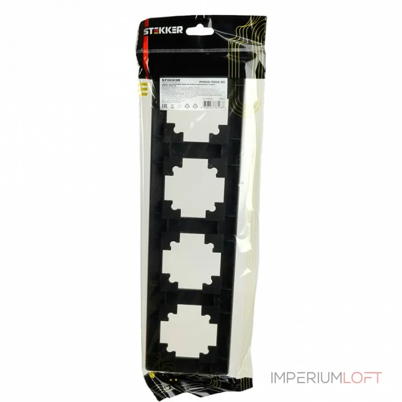 Рамка на 4 поста Stekker PFR00-7004-05 39815 Рамка на 4 поста Stekker PFR00-7004-05 39815