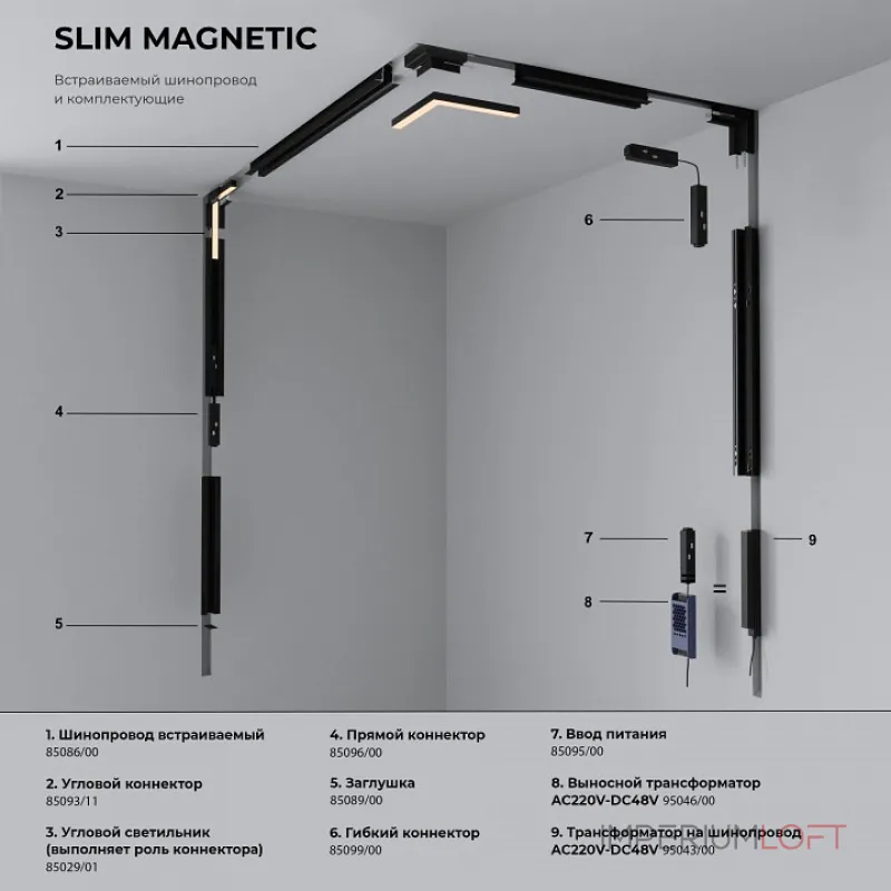 Светильник на штанге Elektrostandard Slim Magnetic a067379