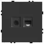 ТВ-розетка и розетка Ethernet RJ-45 без рамки Stekker RST00-5106-05 49846