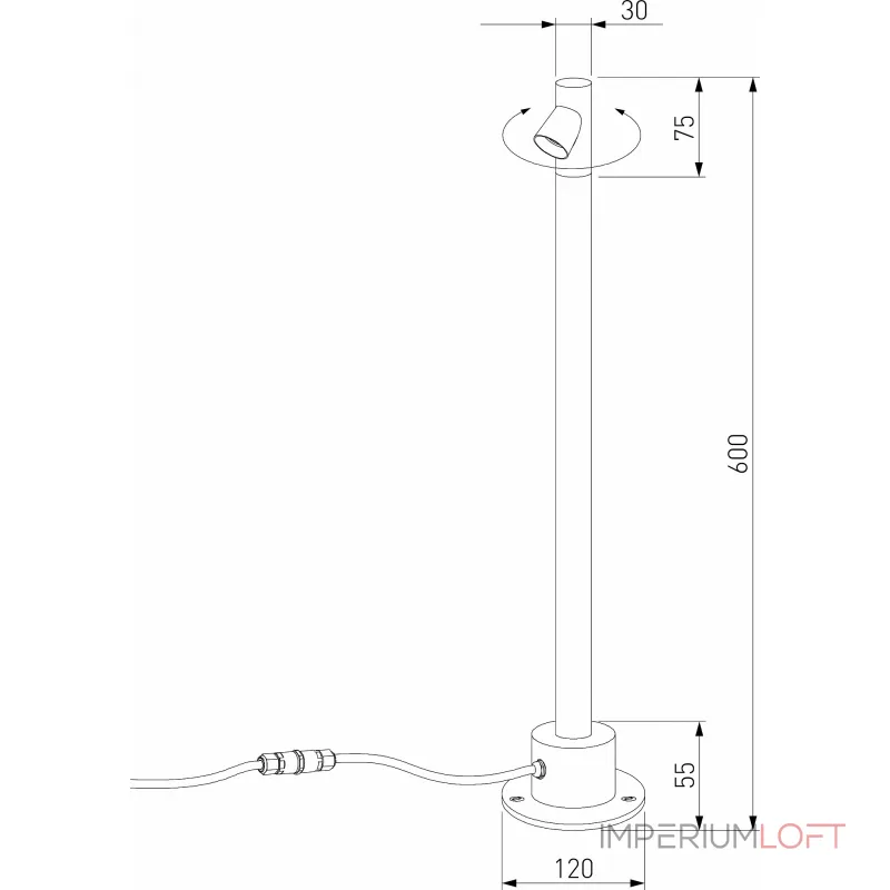 Наземный низкий светильник Elektrostandard Rone a066697 Наземный низкий светильник Elektrostandard Rone a066697