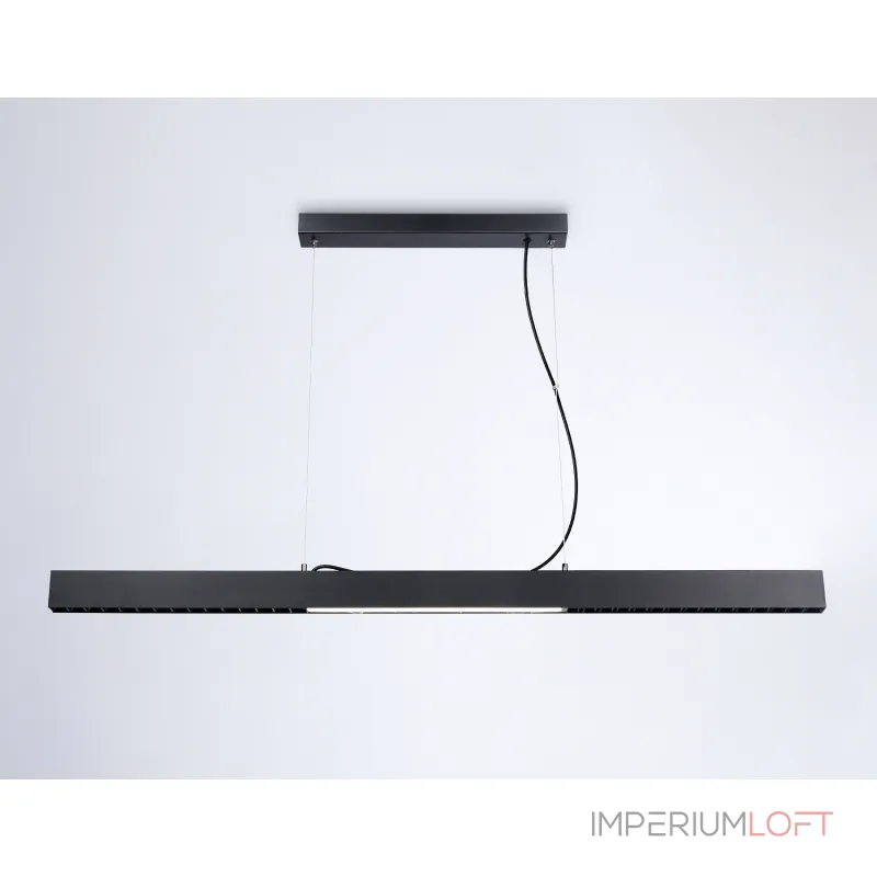 Подвесной светодиодный светильник FL5966 BK черный 48W 4200K 1200*35*1305 (Без ПДУ) от NovaLamp