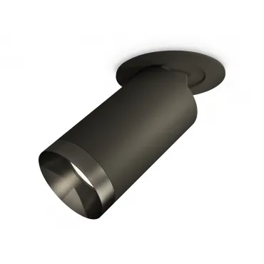 Комплект встраиваемого поворотного светильника XM6323201 SBK/PBK черный песок/черный полированный MR16 GU5.3 (A2242, C6323, N6131)
