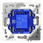 Перекрестный переключатель встраиваемый S70 одноклавишный 10А (шелк) Voltum VLS010504