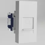 Розетка Ethernet RJ-45 модульная Werkel белый a069369