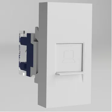 Розетка Ethernet RJ-45 модульная Werkel белый a069369